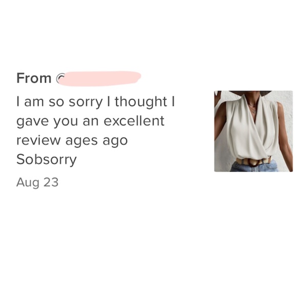 Draped Sleeveless Surplice V-Neck Blouse Top White - Picture 8 of 8